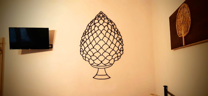 Sicilian decorative pine cone 3D Print Model .c4d .max .obj .3ds .fbx .stl .blend 