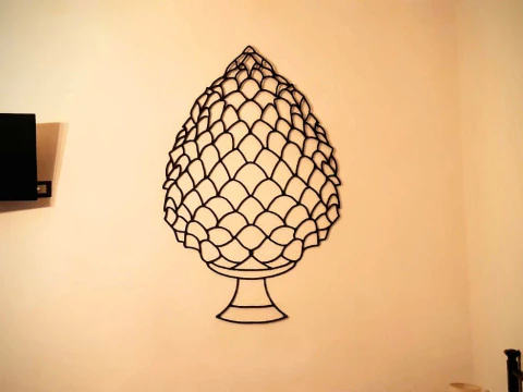 Сицилийская декоративная сосновая шишка 3D Принт Модель