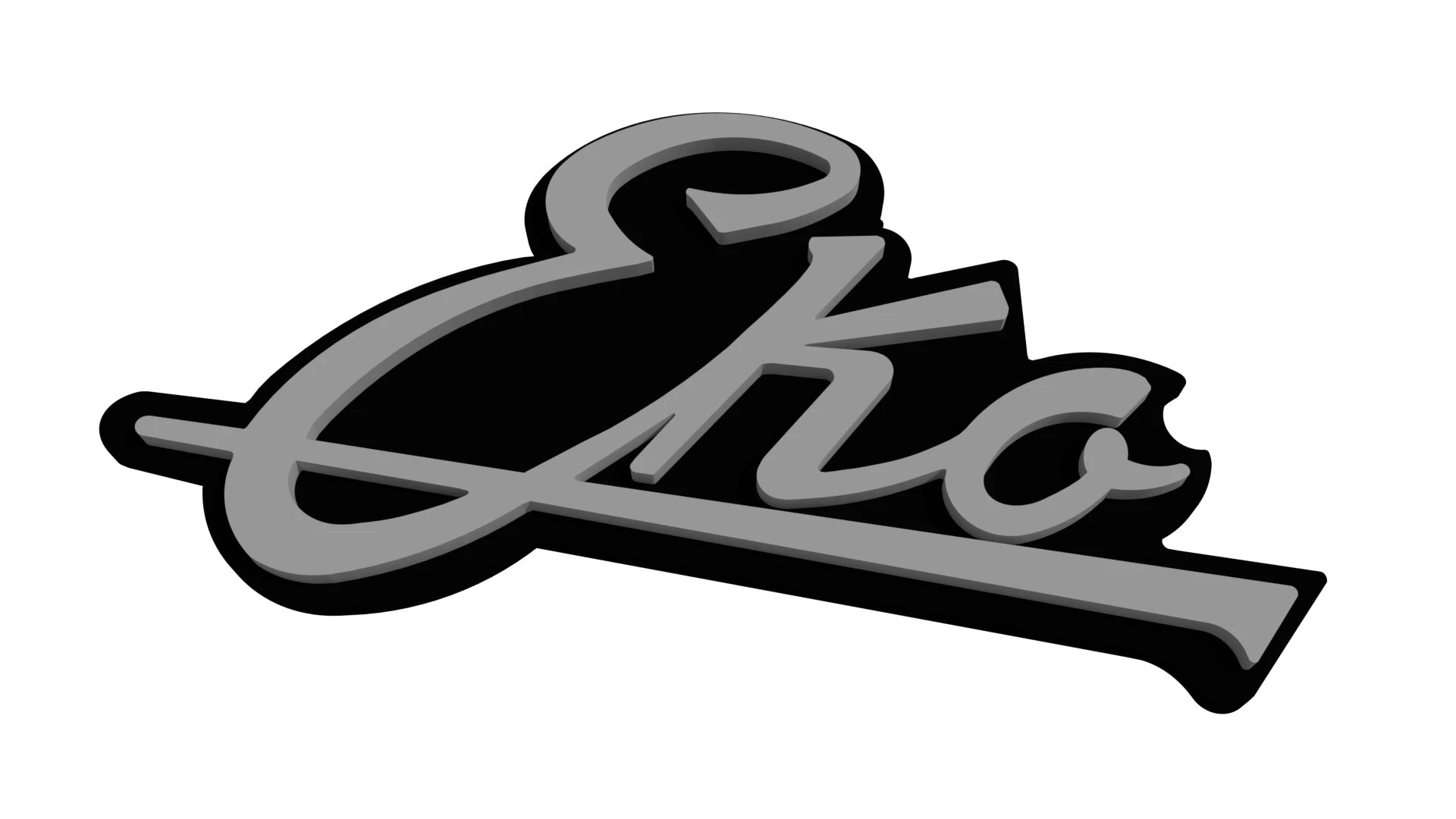 Логотип ЭКО 3D Принт Модель .c4d .max .obj .3ds .fbx .stl .blend 