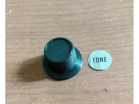 Vintage Electric Guitar Tone Control Knob With 6mm Insert Modelo de impresión 3D