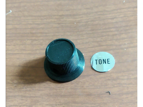 Vintage Electric Guitar Tone Control Knob With 6mm Insert 3D Print Model