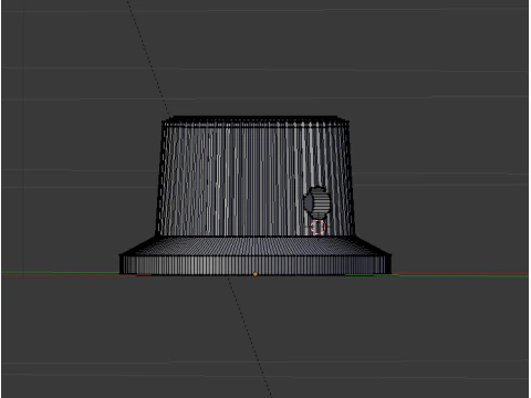 Vintage Electric Guitar Tone Control Knob With 6mm Insert 3D Print Model