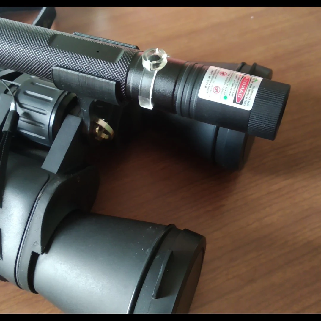 Binocular laser attachment clip 3D Print Model .c4d .max .obj .3ds .fbx .stl .blend 