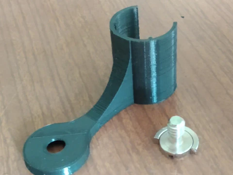Binocular laser attachment clip 3D Print Model