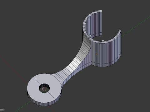 Binocular laser attachment clip 3D Print Model