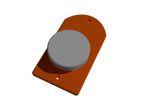 Вінтажна вішалка в стилі 70-х, дюбель 6 мм 3D Принт Модель