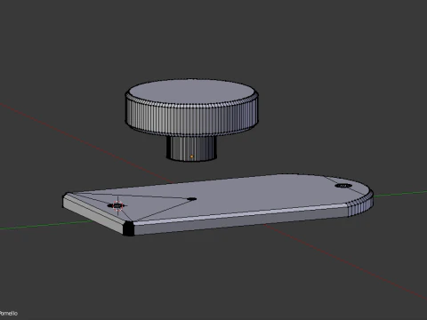 Vintage-Garderobe im 70er-Jahre-Stil, 6 mm D&uuml;bel 3D Druckmodell