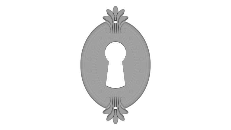 古董家具喷嘴 3D 打印模型 .c4d .max .obj .3ds .fbx .stl .blend 