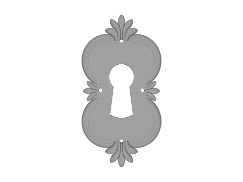 Антикварна насадка для меблів 3D Принт Модель