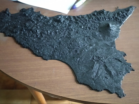 西西里岛及岛屿 3D 打印模型