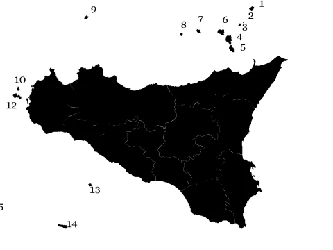 Sicily and islands 3D Print Model