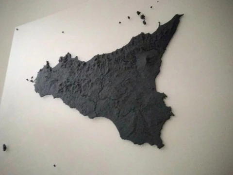 Sicily and islands 3D Print Model