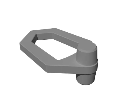 Vintage coat hanger loop Modèles 3D en vedette