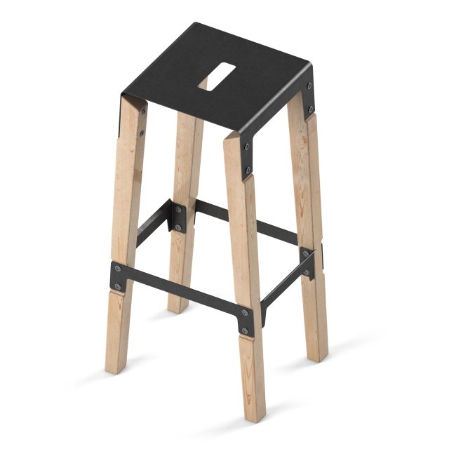 bar stool Modelo 3D .c4d .max .obj .3ds .fbx .stl .blend 