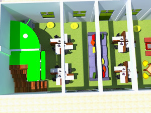smart stressfree programming classroom-lab or company 3D 모델