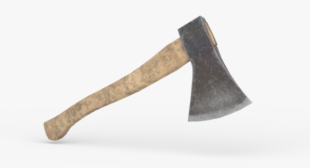 old dirty axe 3D Model .c4d .max .obj .3ds .fbx .stl .blend 