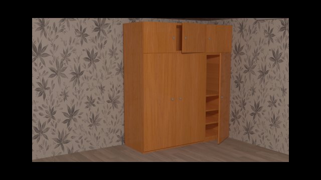 cupboard 3D 模型 .c4d .max .obj .3ds .fbx .stl .blend 
