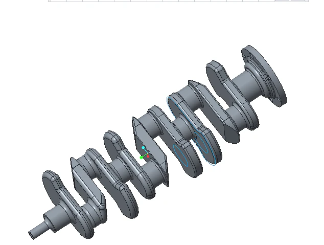 crank shaft 3D Model .c4d .max .obj .3ds .fbx .stl .blend