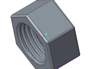 nut and bolt 3D Model