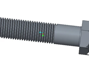 nut and bolt 3D Model