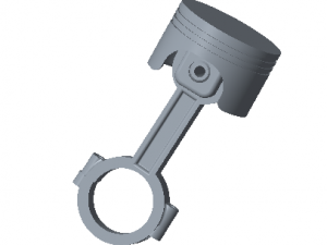 piston and connecting rod 3D Model