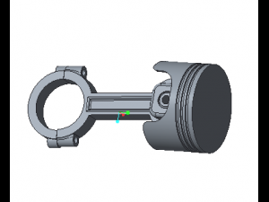 piston and connecting rod 3D Model