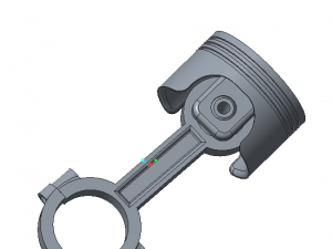 piston and connecting rod 3D Model