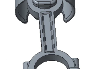 piston and connecting rod 3D Model