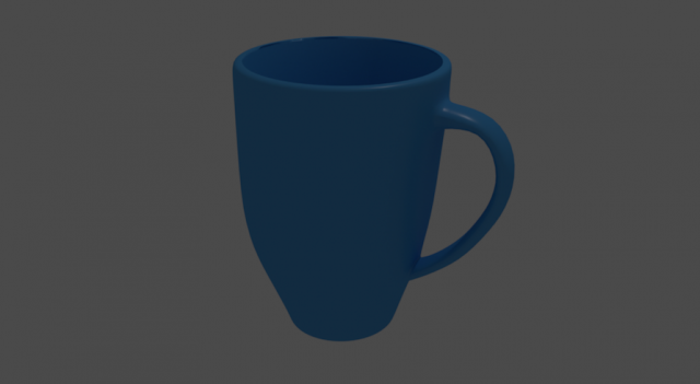 blue mug 3D Model .c4d .max .obj .3ds .fbx .stl .blend 