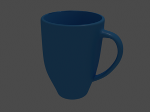 blue mug Modèle 3D