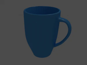 青いマグカップ 3Dモデル