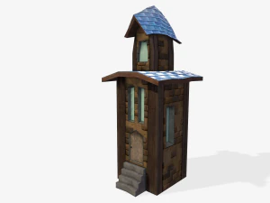 toon buildings pack 3D Model