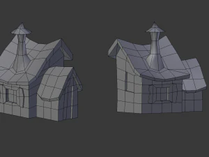 toon buildings pack 3D Model