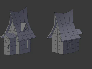 toon buildings pack 3D Model