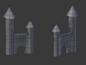 toon buildings pack 3D Model