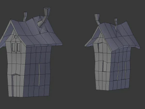 toon buildings pack 3D Model