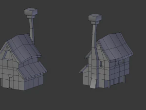 toon buildings pack 3D Model