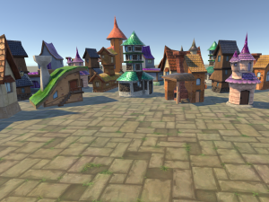 toon buildings pack v2 3D Model
