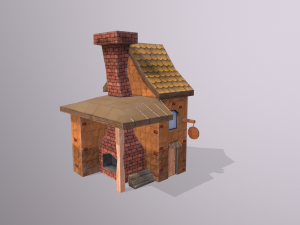 toon buildings pack v2 3D Model