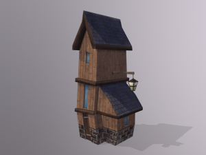 toon buildings pack v2 3D Model