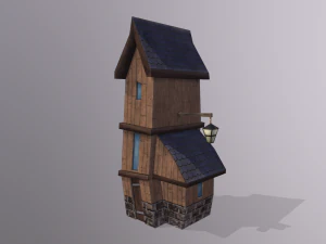 toon buildings pack v2 3D Model