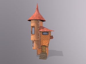 toon buildings pack v2 3D Model