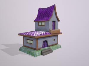toon buildings pack v2 3D Model