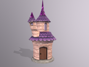 toon buildings pack v2 3D Model