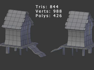 toon buildings pack v2 3D Model