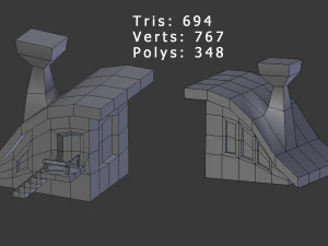toon buildings pack v2 3D Model