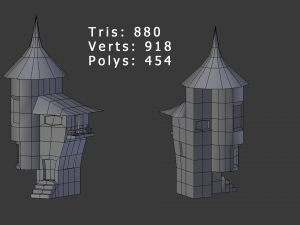 toon buildings pack v2 3D Model