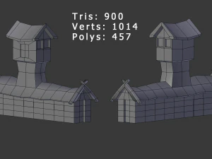 toon buildings pack v2 3D Model