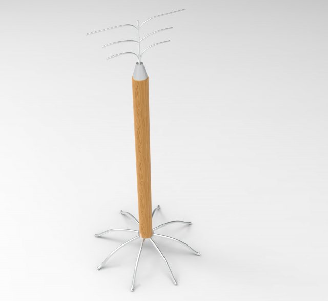 clothes hanger Model 3D .c4d .max .obj .3ds .fbx .stl .blend