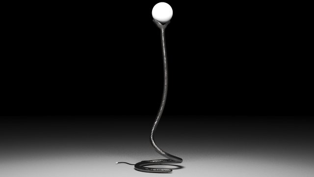 outdoor lampin the style of a snake Model 3D .c4d .max .obj .3ds .fbx .stl .blend 